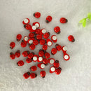 100x Ladybird Mini Self Adhesive Wooden Ladybugs Toppers Mini 0.39 inch Hot K1I4