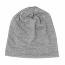 Men Women Beanie Solid Color Hip-hop Slouch Unisex Knitted Cap Hat Light Gr