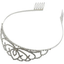Wedding Tiara Bridal Bridesmaid Rhinestone Crown Headband Tiara Clasp Barre U2F2