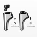 L5 Wireless Bluetooth Stereo Calling Earphone Dual USB Car Phone Charger