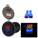 12V USB Car Mobile Phone Charger Car LED Display Voltmeter Two In One A
