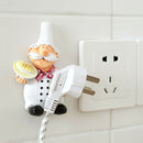 Cook Design New Storage Shelf Holder Power Plug Holders Rack Socket Wall Mo Q4S5