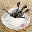 5 Pcs European Court Style Spoon Set Alloy Teaspoon for Coffee Tea Mixing Sugar