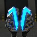 2PCs Universal Blinkers Warning Lamp Motorcycle LED Turn Signal Lights Dayt BX