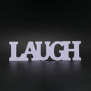 3pcs LIVE LOVE LAUGH Wooden Letters for Wedding Decoration (White)