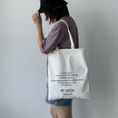 Large Capacity Canvas Shoulder Bag Fabric Cotton Cloth Shopping Handbags Bag Hn