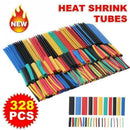 328Pcs Car Assorted Electrical Cable Heat Shrink Tube Tubing Wrap Sleeve Kit NEW