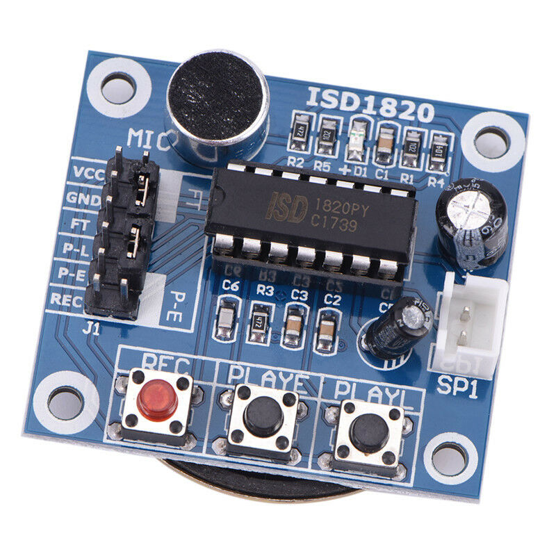 ISD1820 Sound Voice Recording Playback Module With Mic Sound Audio Loudspeaker F