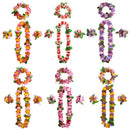 24PCS Artificial Garland Handmade Hawaiian Wreath Headband Wedding Party
