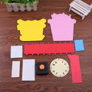 Creative Handmade Manual Clock Tube Children DIY EVA Foam Material Package