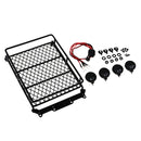 1/10 Roof Rack w/ LED Light Kit for Axial SCX10 D90 CC01 Rock Crawler Accs B