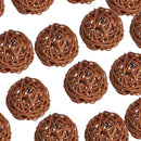 20Pieces/Set 3cm Rattan Wicker Ball Decoration Ornaments Wedding Christmas Party