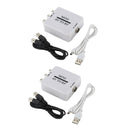 2Pc Rca Cvsb AV To RF Adapter 67.25Mhz 61.25Mhz Video Audio TV Signal