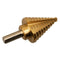 1/4 - 1-3/8 inch Titanium Steel Metal UNI Variable Stepped Down Drill Bit