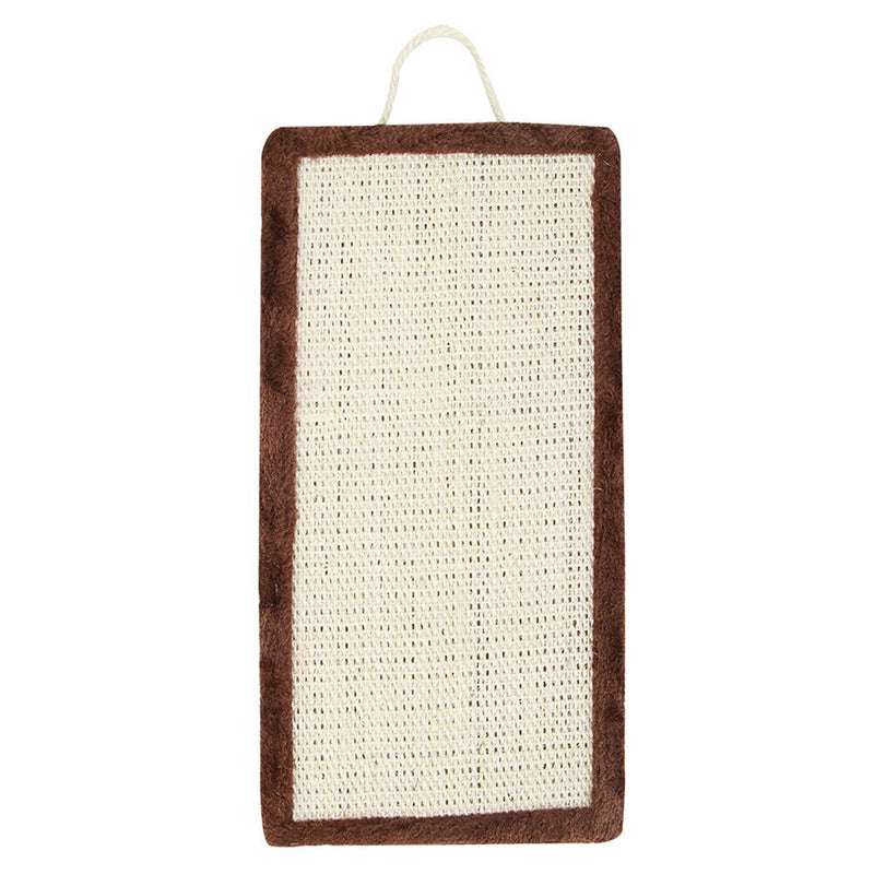 Pet Fish Sisal Cat Furniture Carpet Protector Scratch Mat Toys (Brown)