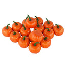 16 pcs Halloween Artificial Pumpkin Basket Bowl Filler Fall Harvest Mini Pumpkin