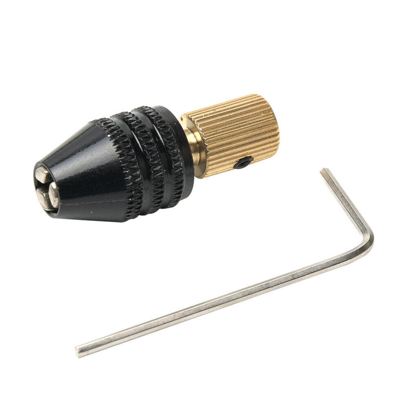 Three-jaw Head Brass Center Shaft Mini Drill Chuck Durable Clamp 0.3-3.5mm