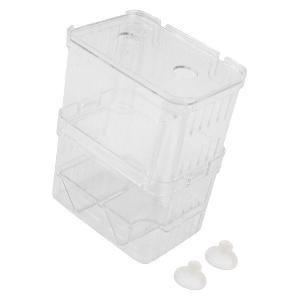 2xAquarium Fish Breeding Box Fry Trap Hatchery Floating Breeder Nursery Box