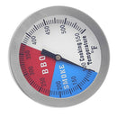 2Pieces BBQ Smoker Temperature Gauge Grill Thermometer for Meat Cooking