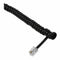 2 m Black Telephone Extension Coil Cable Cord Q6P8