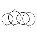 4Pcs Ukulele Uke Strings Strings Musical Instrument Accessory Supplies Black