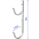 Pool Pole Hanger Premium 2Pcs Aluminium Holder Set, Perfect Hooks for Teles Q5E8