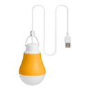 LED Bulb Dormitory Energy Saving Light USB Emergency Outdoor Lamp (Orange) A
