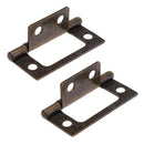 2pcs/set Retro Stainless Steel Door Hinges for Wooden Cabinet Drawer Box