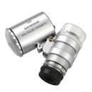 60x Handheld Pocket Microscope Jeweler Magnifier With LED Glass SALE Light V7E9