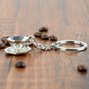 Creative Coffee Tools Keyring Metal Keychain Holder Gift Coffee Cup Shape