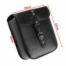 Black PU Leather Motorcycle Bag Sissybar Saddle Storage Tool Box Pouch Sid HFV