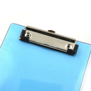 1pc New Clipboard Plate Door Translucent Block Clip For Paper A5 Office ME