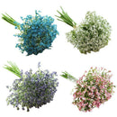 White Plastic Hand-Painted Starry Night Primrose Artificial Flower Home Dec