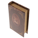 Retro Book Simulation Storage Box Case Home Office Ornament Decor-Brown