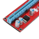 2pcs PCI Express Riser Card 1x to 16x USB3.0 SATA Power for Bitcion Minier