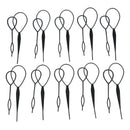 10 pairs New Topsy Tail Hair Braid Ponytail Maker Styling Tool P9W2