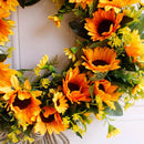 Beautiful Artificial Spring and Summer Wreath Front Door or Home Decoration