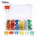 120pc Blade Fuse Assortment Auto Car Truck Motorcycle FUSES Kit ATC ATO ATM Box