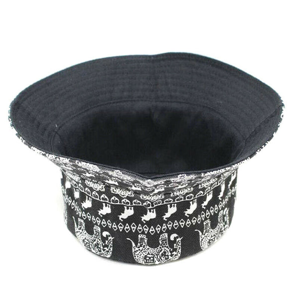 New Summer Fashion Animal Double Sided Cap Unisex Fisherman Outdoor BucketS Kw