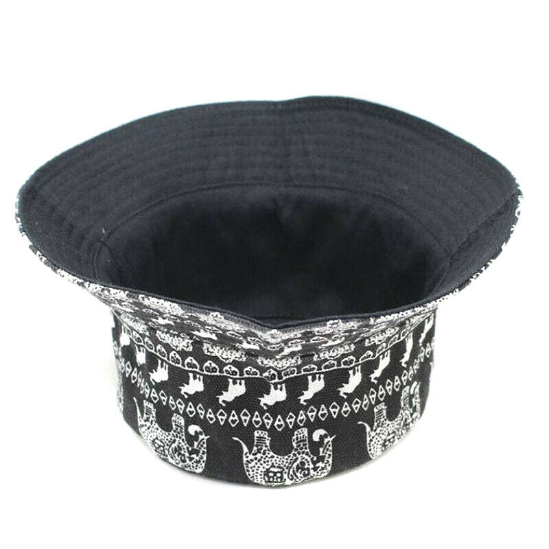 New Summer Fashion Animal Double Sided Cap Unisex Fisherman Outdoor BucketS Kw