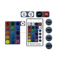 1Pc Car Interior 5050 SMD 30LEDs x 2 Soft RGB LED Strip Lights 12V RF Controller