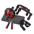5-in-1 Ab Roller Wheel Workout Equipment Abdominal Exercise Home Gym Mat