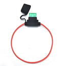 5-pcs 12AWG ATC/ATO 30AMP Automotive Water-Resistant Inline Fuse Holder Blade~