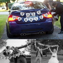 Chic Heart Just Married Wedding Bunting Banner Party Decorations Booth Prop'Well