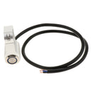 25mm Motorcycle Handlebar Headlight Fog Light Switch Stainless Steel Blue