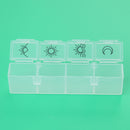 Digital 7days Pill Reminder Organizer Pill Box Case Timer White