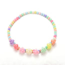 Princess Necklace Bracelet Set for Baby Party Jewelry Girls Gift Rose Shape FT