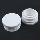 4 Pcs 19mm Dia Plastic Blanking End Cap Tubing Pipe Inserts Bung White