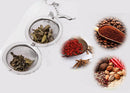 Round Style Aluminum Loose Tea Leaf Strainer Herbal Spice Infuser Filter