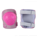 Skating Gear Knee Elbow Pads Wrist Support Set Pink for Children